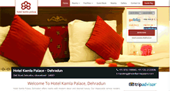 Desktop Screenshot of hotelkamlapalace.com